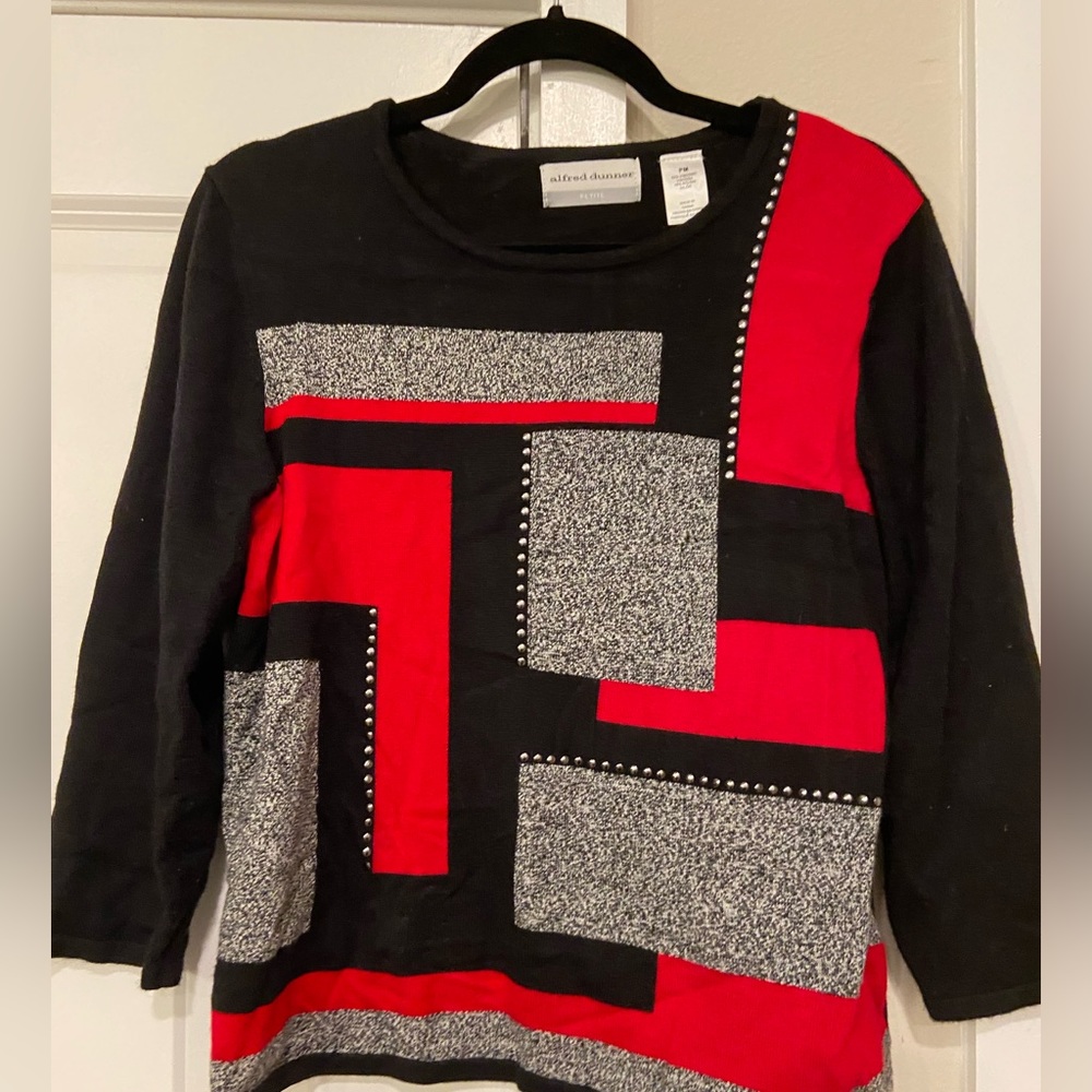 Alfred Dunner Sweater Size Petite Medium